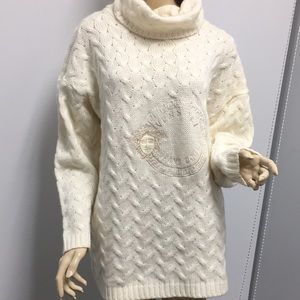 Versace Jeans Couture white logo sweater size L